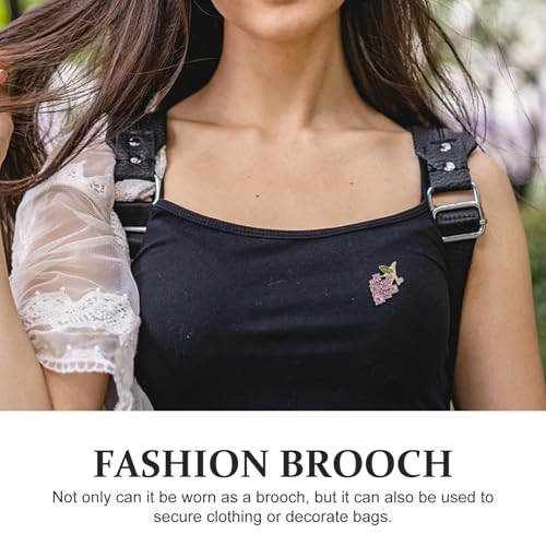 Healeved 2 Stück Teiliges Damen Broschen Funkelnden Strass tropfen Eleganter Weintrauben brosche Modische Anstecknadeln für Kleidung Vielseitiger Schmuck für Damen von Healeved