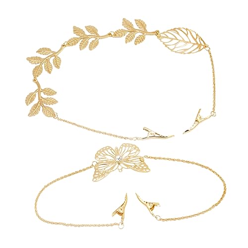 Healeved 2 Stück Teiliges Haarschmuck Haarclips Schmetterlings Design Ketten Haarspangen für Damen Langlebige Legierung Lange Kopfbedeckung für Lange Haare Healeved 2 Stück Teiliges Haarschmuck Haarclips Schmetterlings Design Ketten Haarspangen für Damen Langlebige Legierung Lange Kopfbedeckung für Lange Haare von Healeved
