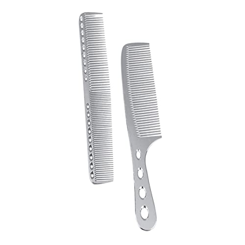 Healeved 2 Stück Teiliges Haarschneidekamm aus Langlebigem Leichter Tragbarer Friseurkamm für Glattes Haarstyling für Salon und Unterwegs Design für Damen und Herren von Healeved