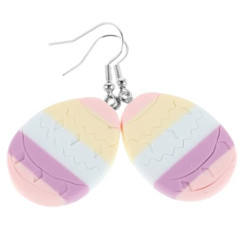 Healeved 2 Stück Teiliges Handgefertigte Ohrringe aus Polymer Clay Tropfen Designs für Frauen Vielseitig Kombinierbar für Festliche Osterfeiern und Feiertage von Healeved