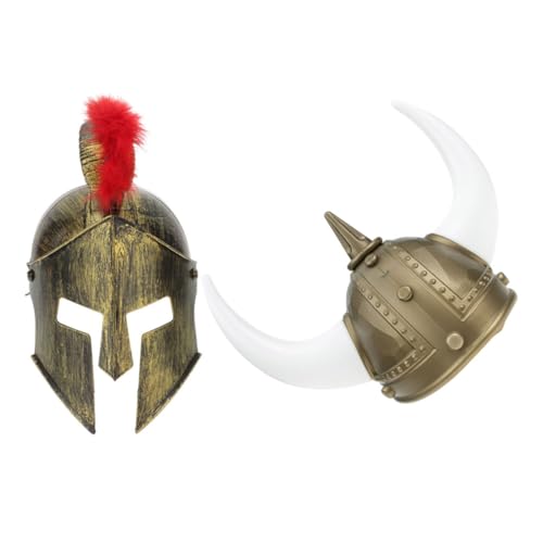 Healeved 2 Stück Teiliges Helm aus Leichtem Kunststoff Komfortabel und Wiederverwendbar Einzigartiges Cosplay Zubehör für Mittelalter Kostüm Passend für Männer und Frauen bei Festivals und von Healeved