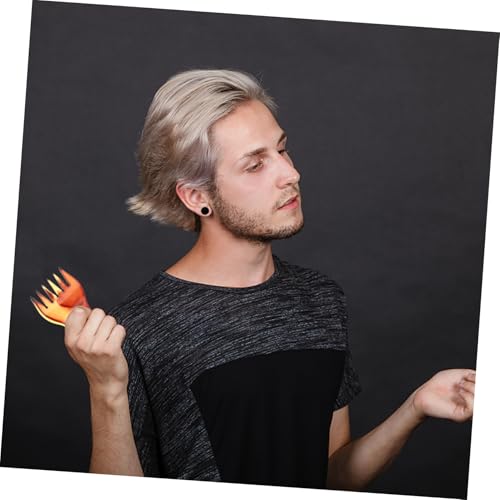 Healeved 2 Stück Teiliges Herren Breitzinkiger Öl kamm Salon Kamm für Glattes Styling Schonendes Entwirren für Bart und Kopfhaare von Healeved