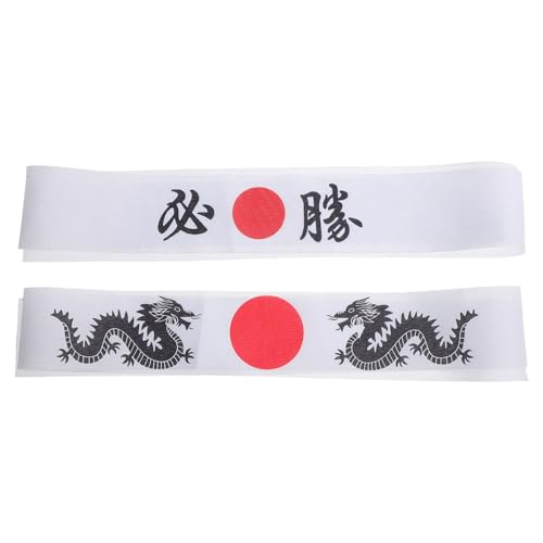 Healeved 2 Stück Teiliges Japanisches Karate stirnband aus Weichem Langlebigem Stoff mit Ninja print Atmungsaktiv und Formstabil Geeignet für Kochen Sport und Alltag Authentisches von Healeved