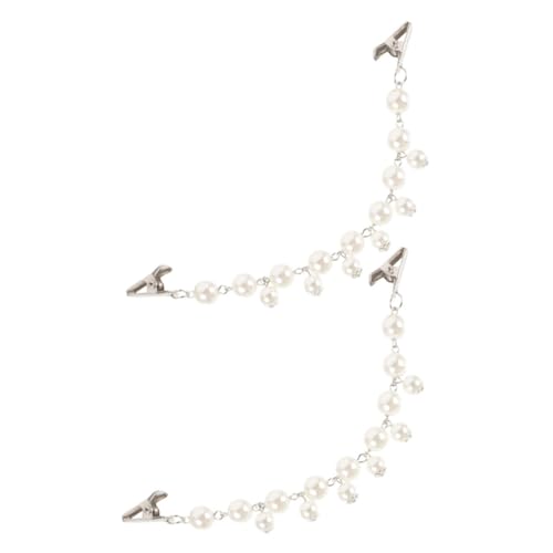 Healeved 2stücke Vintage Pulli Clips Retro Perlen Shirt Verschluss Für Pullover Und Cardigans Praktische Schulterklammern Für Damen Und Mädchen Kleidung von Healeved