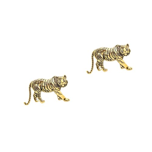 Healeved 2 Stück Tiger Brosche Hochwertigem Anstecknadel für Männer für Anzug Mantel Schal Hut Kreatives Tiermotiv Elegantes Design für Besondere Anlässe von Healeved