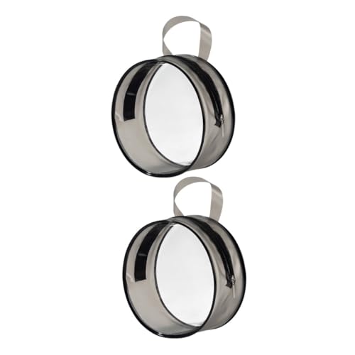 Healeved 2 Stück Transparente Kosmetiktasche PVC Kulturbeutel mit Großem Fassungsvermögen Leichte Reise Organizer Taschen für Damen Make up Aufbewahrung und Toilettenartikel Praktische von Healeved