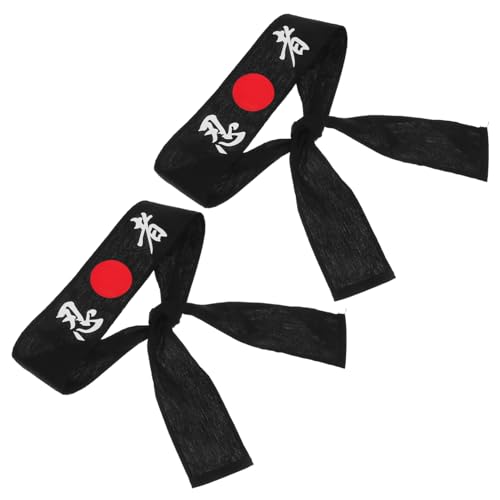 Healeved 2 Stück Verstellbares Bandana für Sushi Kostüm für Partys Martial Arts Aktivitäten von Healeved