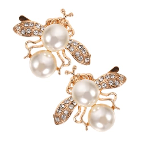 Healeved 2 Stück Vintage Bienen Schuhclips Damen Schuhbroschen Schmuck für Schuhe Sneaker Haarschmuck Taschen Dekoration Vielseitig Einsetzbar Robust und Stilvoll von Healeved