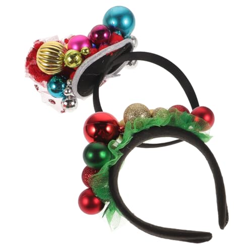 Healeved 2 Stück Weihnachts Haarreifen mit Glöckchen Festliche Kopfbedeckung für Erwachsene für Neujahrspartys und Feiern Verschiedenen Farben Healeved 2 Stück Weihnachts Haarreifen mit Glöckchen Festliche Kopfbedeckung für Erwachsene für Neujahrspartys und Feiern Verschiedenen Farben von Healeved