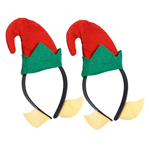 Healeved 2 Stück Weihnachts Haarschmuck Clown Hut Haarschmuck für Weihnachtsfeiern Leicht Formbeständig für Kostümpartys und Festliche Anlässe von Healeved