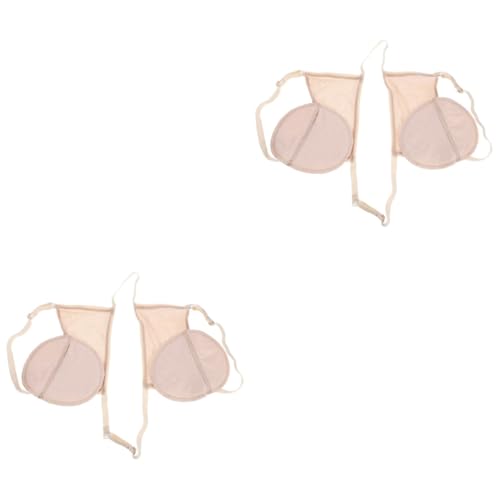 Healeved 2 Stück Wiederverwendbare Achsel Schweißpads Stoff Schweißpads Saugfähige Achselpads Schweißabsorbierende Pads Für Unter Den Achseln Achselhöhle Damen Schweißpads Beige von Healeved