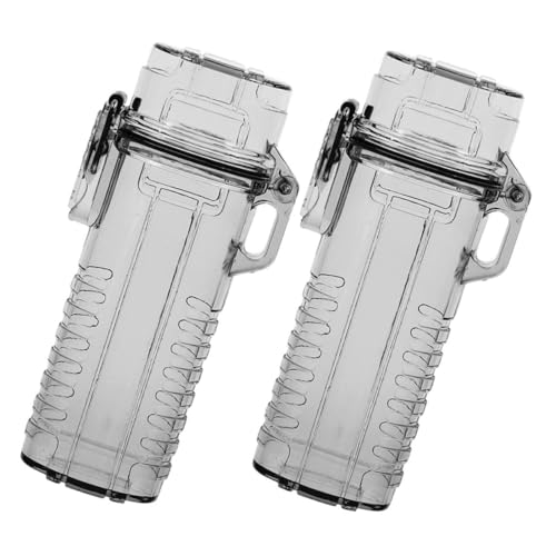 Healeved 2 Stück wasserdichte Transparente Feuerzeughülle Robuste Multifunktionale Schutzhülle mit Integriertem Zigarettenetui für Outdoor und Alltag Langlebiger Aufbewahrungsbehälter Healeved 2 Stück wasserdichte Transparente Feuerzeughülle Robuste Multifunktionale Schutzhülle mit Integriertem Zigarettenetui für Outdoor und Alltag Langlebiger Aufbewahrungsbehälter von Healeved