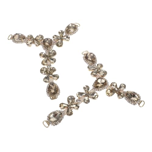 Healeved 2 Stücke Strand Schuh Charms Dekorationen Clip Frauen DIY Dekorative Clips Hausschuhe Und Sandalen Legierung Ketten Mode Zubehör Für Sommer von Healeved