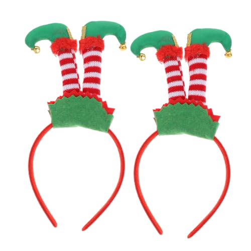 Healeved 2stücke Weihnachts-haarreifen Mit Festlichen Elementen Lustige Kopfbedeckungen Für Weihnachtszeit Geeignet Für Erwachsene Und Leicht Und Zu Tragen von Healeved