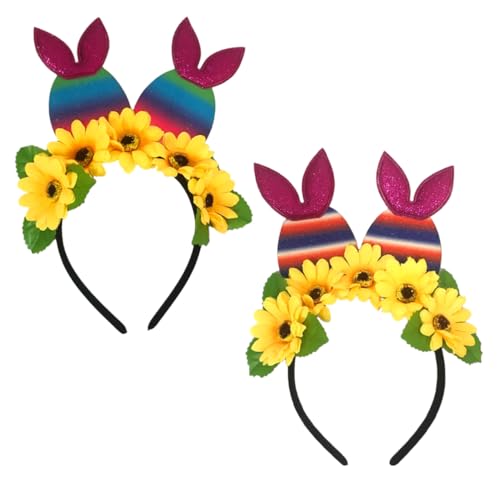 Healeved 2stücke Easter Bunny Ohren Haarreif Für Mädchen Leicht Langlebig Geeignet Für Ostern Geburtstagsfeiern Und Cosplay Dekorative Haarschmuck-accessoires von Healeved