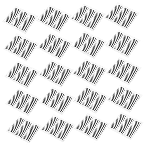 Healeved 20blätter Doppellid-aufkleber Schwarze Eyeliner-aufkleber Selbstklebende Lidschatten-aufkleber Wiederverwendbares Augenlid-klebeband Augenlid-lifter-streifen Für von Healeved