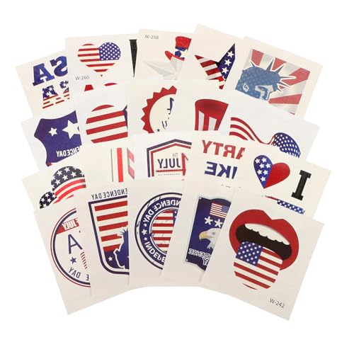 Healeved 20blätter Dekorative Temporäre -aufkleber Für Stilvolle Arm-tattoos Für Partys Mit Einzigartigen Mustern von Healeved