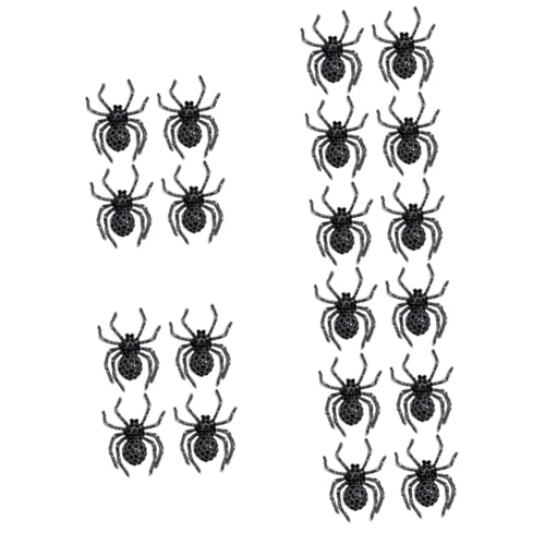 Healeved 20 Stck. Teiliges Retro Spinnenbroschen für Halloween Vintage Anstecknadeln mit Funkelnden Kristallen als Modisches Kostümzubehör für Damen und Herren von Healeved