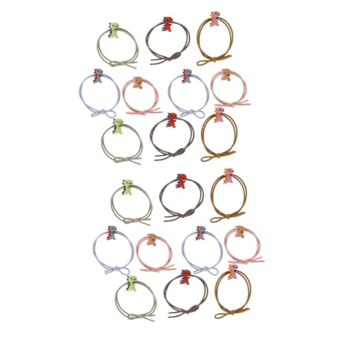 Healeved 20stücke Mischfarbenes Teiliges Dinosaurier-haarbänder Für Mädchen Elastische Haargummis Mit Süßem Dinosaurier-design Für Partys Schule Und Alltag Haaraccessoires Für von Healeved