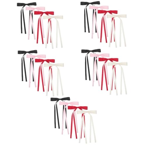Healeved 20 Stk Schleife Haarnadel Haarschmuck kinder haarspangen haarsträhnen zum einklipsen kinder bogenknoten haarspange Haarband Haarspangen zum Schminken Haarbänder Bogenklammern Tuch von Healeved