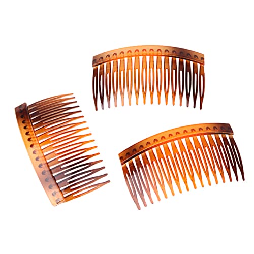 Healeved 20stücke Zahn Kunststoff Haarkämme Für Frauen Und Mädchen Haar Zubehör Schwarz Transparent Kaffee Gelb Rot Zum Festhalten Und Stylen Von Haaren von Healeved