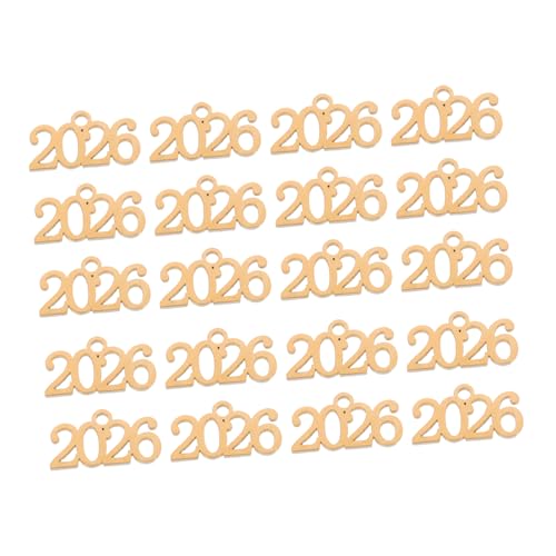 Healeved 20 Stück Charms Für 2026 Mini Anhänger Metall Mit Der Zahl 2026 Schmuckherstellungszubehör Für Heimwerker Neujahr Weihnachten Abschlussfeiern von Healeved