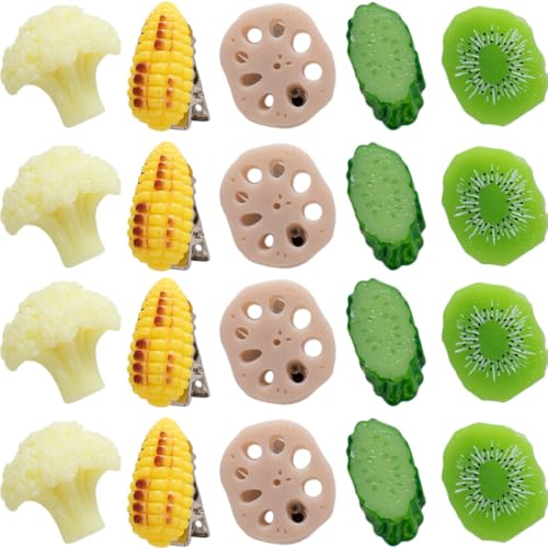 Healeved 20 Stück Obst Haarspangen Kreative Frucht Haarnadeln Aus Kunststoff Leicht Und Tragbar Für Mädchen Und Frauen Für Partys Und Tägliches Styling von Healeved