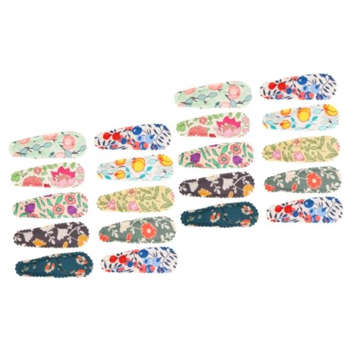 Healeved 20 Stück Stoff Haarspangen Für Kinder Anzug Haarspangen Haarspangen Mädchen Haar Accessoires Haarspangen Für Kinder Mini Krallenklammern Für Haare von Healeved