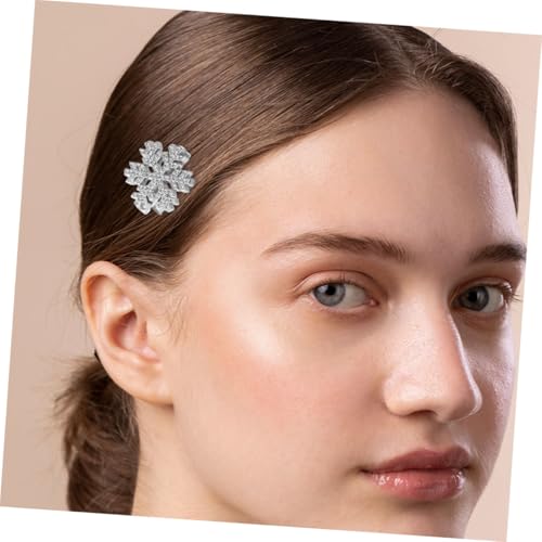 Healeved 20 Stück Teiliges Schneeflocken Haarklammern mit Funkelnden Strasssteinen Silberne Metall Haarspangen für Dickes Langes Haar Festliche Winterparty Accessoires für Damen und Mädchen von Healeved