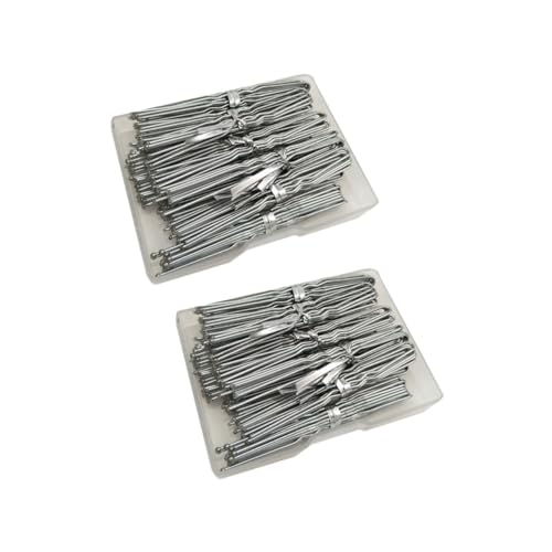 Healeved 6 Cm U-förmige Haarspangen Box mit 200 Stück Silberfarbenes Haarnadel-set für Damen Glattes Haar Zubehör für Frauen Mädchen und Familien Healeved 6 Cm U-förmige Haarspangen Box mit 200 Stück Silberfarbenes Haarnadel-set für Damen Glattes Haar Zubehör für Frauen Mädchen und Familien von Healeved