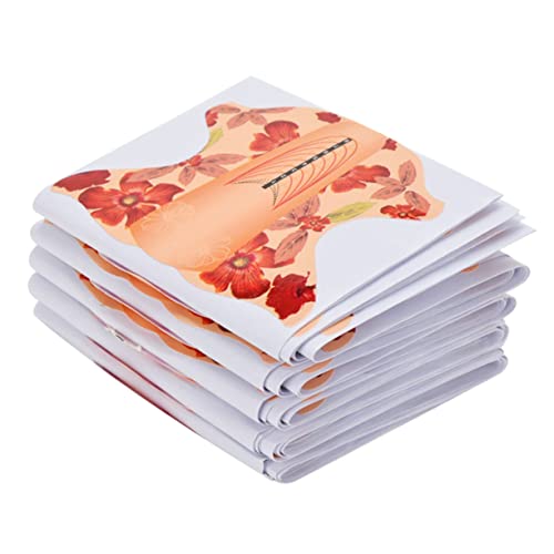 Healeved 200st Erweiterte Nagel Papier Halter Uv-gelform-aufkleber Nagelverlängerungstipps Aufkleber Französisches Nagelwerkzeug Anleitungsformular Für Nagelkunst Gel-nagelformen von Healeved