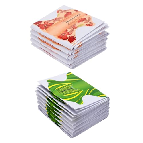 Healeved 200st Nail Art Extension Papierhalter Nagelzubehör Nagel Aus Papier Verlängerung Nagelgel Nagelmodellageaufkleber Nägel Nagelverlängerung Selber Machen Orangefarbene Aufkleber von Healeved