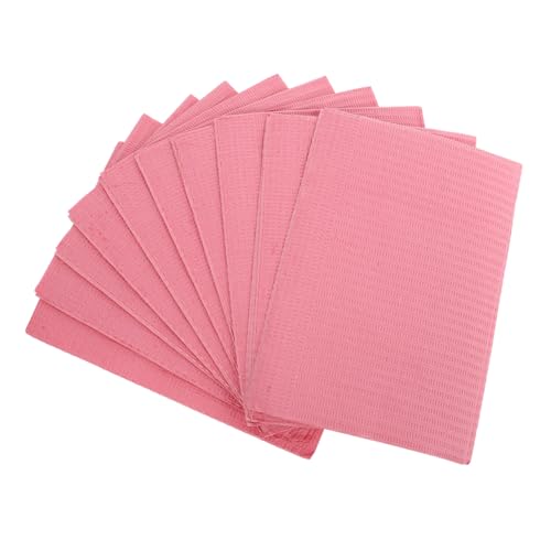 Healeved Tischtuch 20St Tischblätter saubere Unterlage geduldig Reinigungsmittel Tischdecken Tischlätzchen Nageltischunterlage Massage Tischset Verbundfolie Blatt Lieferungen Rosa von Healeved