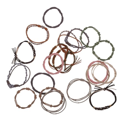 Healeved 20stücke Boho Pferdeschwanz Halter Haar Bänder Armbänder Pferdeschwanz Haargummis Für Mädchen Und Erwachsene Elastische Haaraccessoires Für Alltag Und Party von Healeved