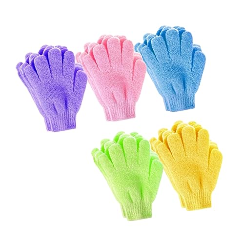 Healeved 20St Fäustling Badetuch massagehandschuh massage handschuh Luffa-Handschuhe Badeschrubber Handschuhe für Kinder badehandtuch Duschbürste Badehandtücher gefrostet Wäscher von Healeved