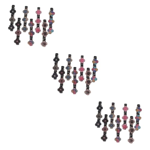 Healeved 21 Stk Seitliche Haarnadel Haarspangen Glitzernde Haarspange Haarschmuck Mit Strasssteinen Haarschmuck Zum Flechten Haarschmuck Für Frauen Klauenhaar Klaue Haarspange Plastik von Healeved