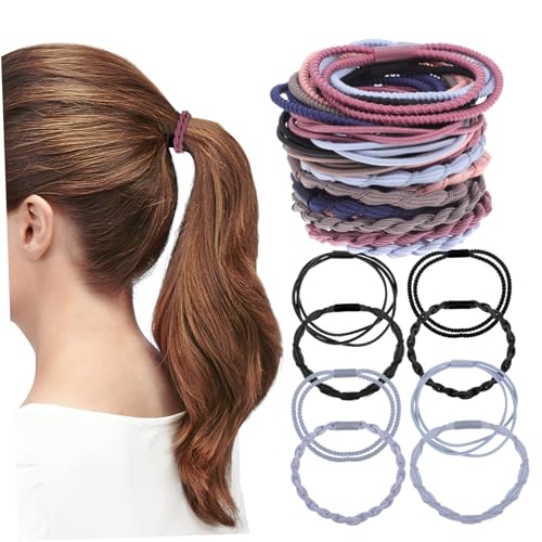 Healeved Stück Haargummi-Gummiband Zöpfe Haargummis keine Schäden gut haarbänder haargummi für dickes haar krawatten für herren Schwarze Haarbindungen Armband Haargummis für Frauen Nylon Healeved Stück Haargummi-Gummiband Zöpfe Haargummis keine Schäden gut haarbänder haargummi für dickes haar krawatten für herren Schwarze Haarbindungen Armband Haargummis für Frauen Nylon von Healeved