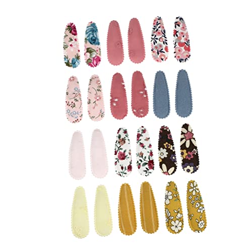 Healeved 24 Stücke Blumen Haarnadeln Stoff Haarspangen für Mädchen Süße Haaraccessoires für Partys Hochzeiten und Festivals von Healeved