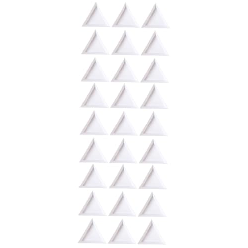 Healeved 240 Stk Nail Dreieckige Platte Nagelkunst Werkzeug Organizer dreieckige Ablagefächer Lotus Teelichthalter Tabletts für Nageltechniker Maniküre-Schalen Bohren Speicherwerkzeug von Healeved