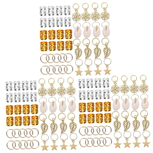Healeved 240stücke Dreadlock Schmuck Metall Haar Cuffs Zöpfe Perlen Und Für Haarschmuck Zubehör Für Verschiedene Haarfarben Und von Healeved