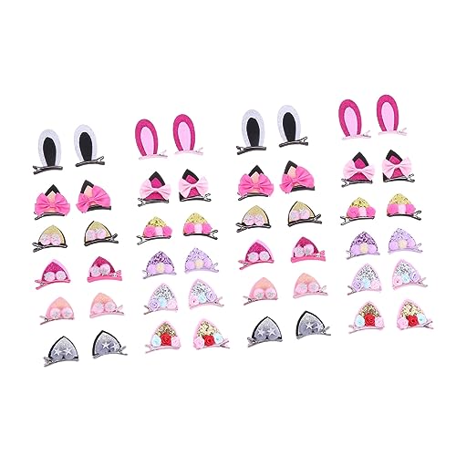 Healeved 24stücke Junge Mädchen Kopfschmuck Mädchen Haarspangen Haarnadeln Mit Ohr Design Entzückende Haarschmuck Für Langlebig Und Umweltfreundlich von Healeved