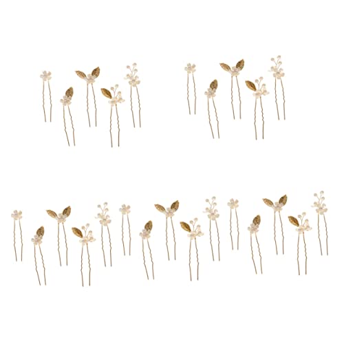 Healeved 25stücke Teiliges Hochzeit Haarnadeln Aus Vierblättrigem Kleeblatt Eleganter Haarschmuck Für Bräute Vintage Haarspangen Goldfarbenes Hochzeitszubehör Für Hochzeiten Und von Healeved