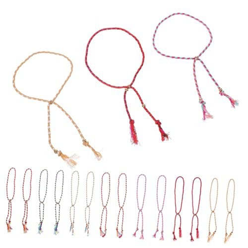 Healeved 28 Stück Teiliges Unisex Freundschaftsarmband mit Kupferperlen Quaste Einstellbare Geflochtene Armbänder für Männer Frauen Handgefertigter Schmuck von Healeved