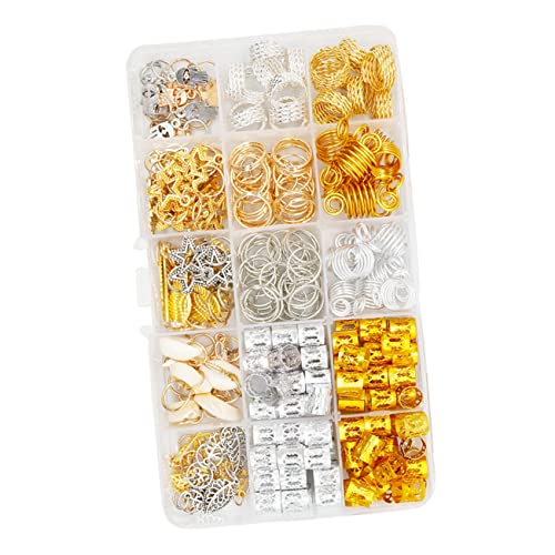 Healeved 280stücke Diy Dreadlocks Ringe Für Kreative Haarflechtaccessoires Geeignet Für Festivals Partys Und Tanzveranstaltungen Langlebig Und Ansprechend Gestaltet von Healeved