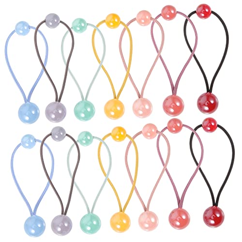 Healeved 28stücke Haargummis Mit Doppeltem Ball Für Mädchen Elastische Haarseile Pferdeschwanzhalter Für Junge Mädchen Geeignet Für Lockiges Und Glattes Haar Für Partys Und Alltag von Healeved