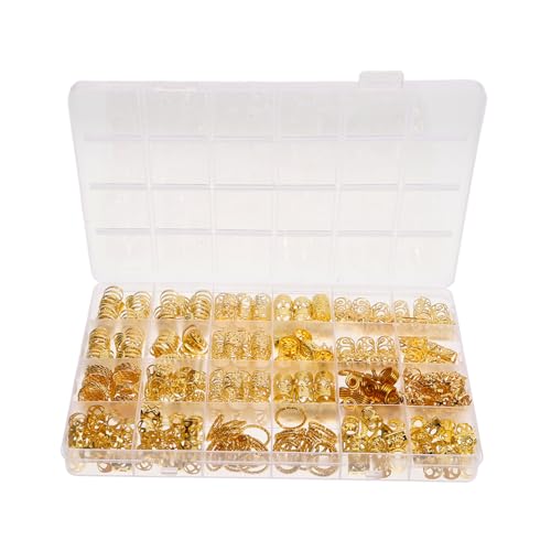 Healeved 290stücke Schmuck Für Dreadlocks Haarschmuck Für Haare Charms Haarschmuck Dreadlock-anhänger Zum Basteln Schmuck Für Frauen Großpackung Mit Anhängern von Healeved