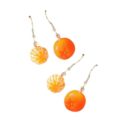 Healeved 2Paare Künstliche Orangen Ohrringe Harz Leuchtend Orangefarbener Modeschmuck für Damen für Partys Besondere Anlässe Healeved 2Paare Künstliche Orangen Ohrringe Harz Leuchtend Orangefarbener Modeschmuck für Damen für Partys Besondere Anlässe von Healeved