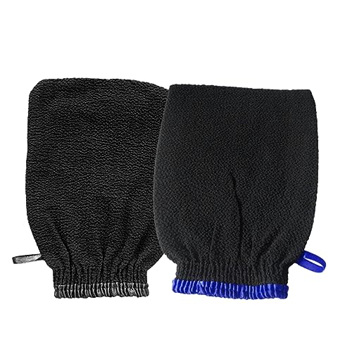 Healeved 2stücke Duschpeeling Handschuhe Peelinghandschuhe Für Bad Und Dusche Badehandschuh Mit Kordel Zum Aufhängen Maschinenwaschbar Einheitsgröße Für Männer Und Frauen von Healeved