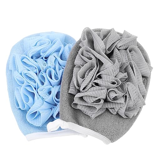 Healeved 2-teiliges Reinigungsset Mit Blumenmotiv Doppelseitig Badetuch Duschtuch Peeling-blume Sicher Für Die Haut Weich Und Bequem von Healeved