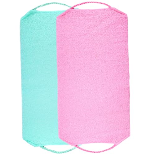 Healeved 2stücke Rückenschrubber Für Dusche Peeling Körper Wäscher Handtücher Mit Kordelzug Badetuch Für Rückenpeeling-tool Körperschrubber Schrubbtuch Für Camping Und Reisen von Healeved